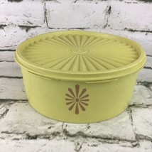 Vintage Harvest Yellow Tupperware #1204-14 Servalier Canister With Lid Vtg - £9.31 GBP