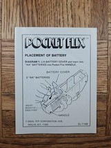Vintage Ideal Toy Corporation Pocket Flix Manual, 1978 - $2.84