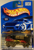 2000 Hot Wheels Collector #221 RAIL RODDER Black w/Gold Engine/Drivers M... - $5.00