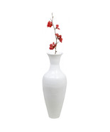 37 x 14 in. Dia. Modern Bamboo Floor Vase White - $378.10 CAD