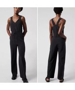 ATHLETA Women&#39;s Savannah Jumpsuit Size 4 Black Travel Athleisure Vacation - €53,50 EUR