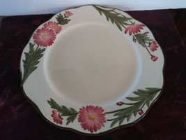 Vintage Stangl Pottery Pink Cosmos Handpainted Chop Plate Platter Charge... - £79.13 GBP