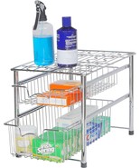 2Tier Sliding Basket Organizer Drawer-Storage,Shelf,Cabinet,Kitchen,Tabl... - £30.14 GBP