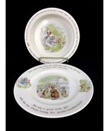 Beatrice Potter Peter Rabbit Mrs. Tiggy Winkle Wedgwood Nursery Ware Pla... - $27.07