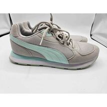 Puma Soft Foam Optimal Comfort Size 9 Light Gray/Teal Green Athletic Shoes - $19.80
