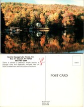 New York(NY) Deposit Scott&#39;s Oquaga Lake House Autumn Fall Vintage Postcard - £7.49 GBP