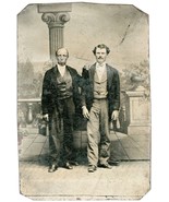 Tintype Two Men One Older, One Younger. Gay interest 1870-1885 (some bends) - £13.41 GBP