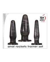 Adam &amp; Eve Anal Rockets Trainer Set - Grey butt plugs - £37.59 GBP
