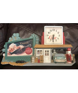 Vintage 1990 Burwood Coke Coca Cola Garage Service Gas Station Wall Clock - $930.97 MXN