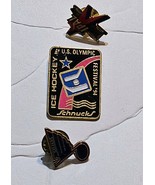 Vintage Lapel Pin Badge Ice Hockey US Olympic Festival Schnuck Souvenir ... - $15.00