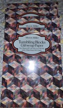 4 Pks Vintage Myron Miller Tumbling Blocks Gift Wrapping Paper Crafts Sealed - $9.50