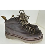 Vintage Dr Doc Martens Saxon Chunky Lace Up Boots 8287 UK Size 5 Y2K Brown - $697.92 MXN