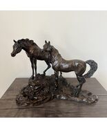 Vtg Franklin Gallery Sculpture Intruder by Lanford Monroe 1984 Horse Mus... - $166.24
