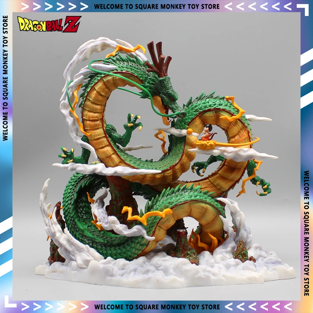 Dragon Ball Figure 25cm Shenron Anime Figures Goku And Shenron Figurine Pvc - $43.13+