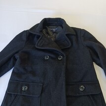 Gap RN#54023 Women's Black Wool Blend Buttons Coat Jacket Pockets Size Medium image 12