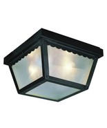 Bel Air Lighting Samantha 1-Light Black Outdoor Flush Mount Ceiling Fixt... - £10.64 GBP