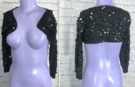 XXI Medium Stretch Black Sequined Shoulder Wrap Womens - $15.50