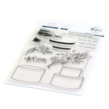 Pinkfresh Studio Clear Stamp Set 4inchesX6inches Celebrate In Style - $940.48 MXN