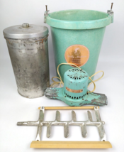 1950s Dolly Madison De Luxe Electric Freezer Ice Cream Maker Aqua Comlete Works! - £78.68 GBP