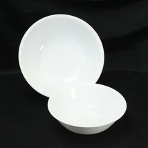 Corelle Winter Frost White Vegetable Serving Bowls 10&quot; and 8&quot; Lot of 2 - £28.64 GBP