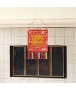 Tibetan Buddhist Cross Vajra Dorje Wall Hanging Tassels Small Tapestry, ... - $22.00