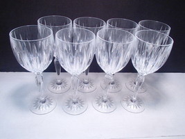 8 Cristal d&#39;Arques Durand CLASSIC Lead Crystal Wine Goblets  8&quot; - $49.99