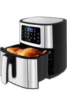 Air Fryer, Nebulastone 6Qt Airfryer with 8 Presets, Rapid Frying BLACK - £86.84 GBP