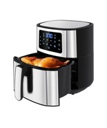 Air Fryer, Nebulastone 6Qt Airfryer with 8 Presets, Rapid Frying BLACK - £85.62 GBP