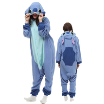 Blue Stitch Adult Onesies Animal Cartoon Kigurumi Pajamas Halloween Cosplay - £23.97 GBP