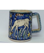 Vintage 1950s Jerusalem Armenian Studio Pottery Karkashian Signed Deer C... - $107.29 CAD