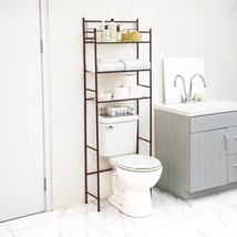 Spacious Over The Toilet Steel Bath Shelves Space Saver Storage - £41.01 GBP