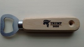 Donald J. Trump 2020 Profile Bottle Opener Laser Engraved Wood NEW - £5.58 GBP