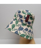 Bungalow 360 Whale Logo All Over Print Sun Bucket Hat Blue Green White - £15.52 GBP