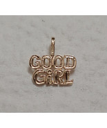 New 14k Yellow Gold Good Girl Charm Pendant - £47.18 GBP