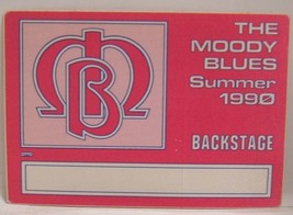 THE MOODY BLUES - VINTAGE ORIGINAL CLOTH CONCERT TOUR BACKSTAGE PASS - €8,55 EUR