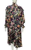 Isabel Marant Etoile Women&#39;s Floral Printed Ruffle Wrap Midi Gown Dress ... - £139.49 GBP