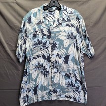 Mondo Di Marco Floral Button up 100% Rayon Button-Up Shirt Men&#39;s Sz XL - $14.60