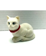 Realistic White Cat With Google Eyes Tinket Jewelry Box - $6.79 CAD