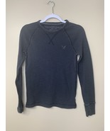 American Eagle Thermal Long Sleeve Crew neck Shirt Gray Men&#39;s size XS - $14.97 CAD