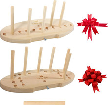 Bow Maker For Ribbon, Holiday Wreaths,Wooden Wreath Bow Maker Tool For C... - £15.65 GBP