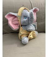 Disney Parks Baby Dumbo the Elephant in a Hoodie Pouch Blanket Plush Dol... - £39.20 GBP