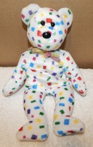 TY Beanie Baby Party  Teddy Birthday Bear 8&quot; 1999  Stuffed Animal 258Y - $5.99