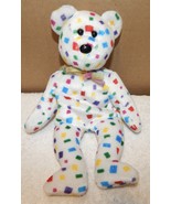 TY Beanie Baby Party  Teddy Birthday Bear 8&quot; 1999  Stuffed Animal 258Y - £4.68 GBP