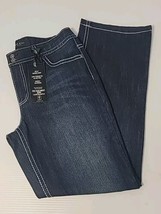 Nine West Jeans 12/30 Average Womens Blue Denim Boot Cut Date Night Dark... - $36.51