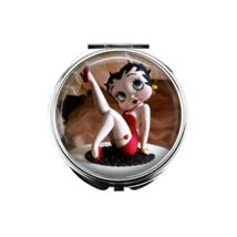 1 Betty Boop Portable Makeup Compact Double Magnifying Mirror - $13.85