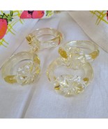 Napkins glass rings vintage set of 6 pieces, glass napkins holder vintage - €38,78 EUR