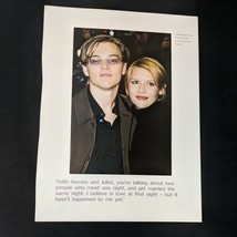 LEONARDO DiCAPRIO Kristen Zang Magazine Pinup Romeo Juliet Premiere Clip... - €13,85 EUR