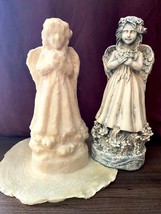 Latex Mould Of An Angel Holding Flowers Garden Statue. - $39.69