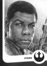 2017 Topps Star Wars Journey To The Last Jedi Illustrated Character #9 Finn - £0.70 GBP