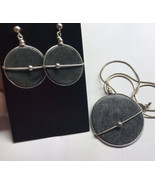Sterling Silver Hand Made Agate Wired Earrings And Necklace 15” - £90.06 GBP